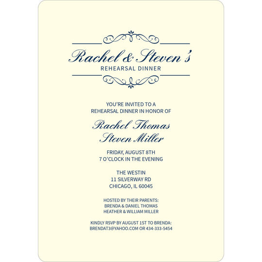 Elegant Scroll Invitations